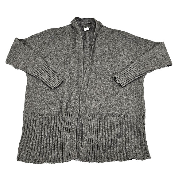 J.Crew Womens Cardigan Wool Cashmere Sweater Pockets Gray Coastal Grandma Size S - Picture 1 of 12